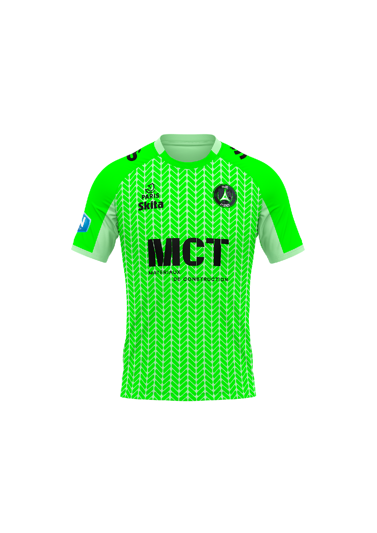 PRÉCOMMANDE Maillot domicile vert fluo 2025-26 (Paris 13 Atletico)